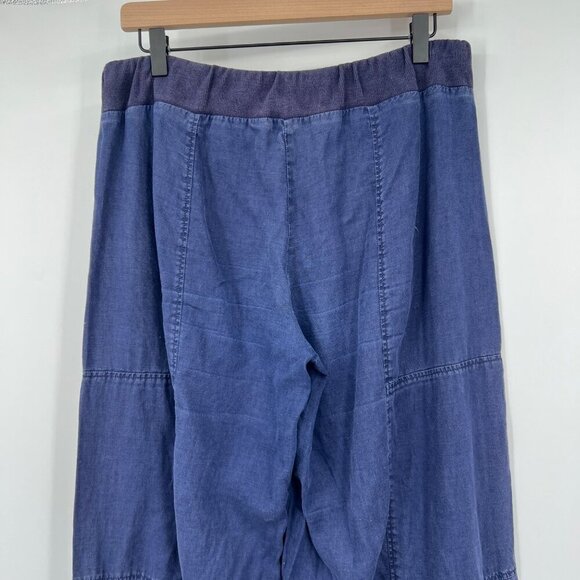 Eileen Fisher Organic cotton drawstring waist Denim Slouchy Ankle Pant Womens Si - Picture 7 of 10